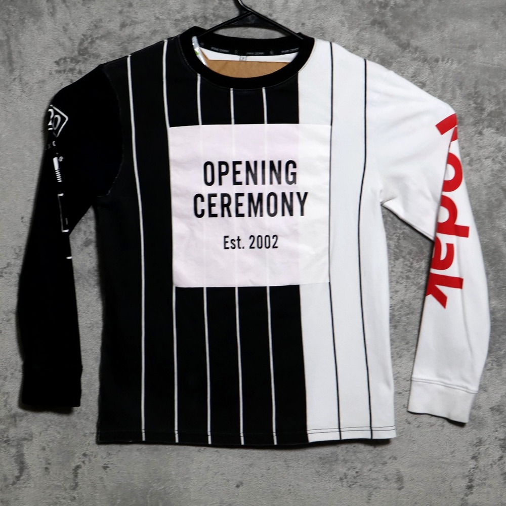 Opening Ceremony x Kodak T-Shirt Mens Small Black White Long Sleeve Tee